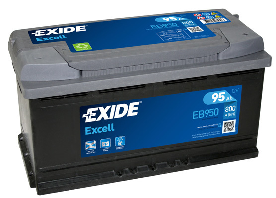 Autobaterie EXIDE Excell 95Ah, 12V, EB950 (EB950)
